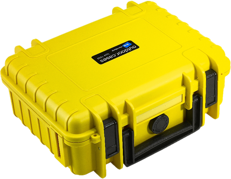 B&W Outdoor Cases Type 1000 Gul (m. avdelare) - 6