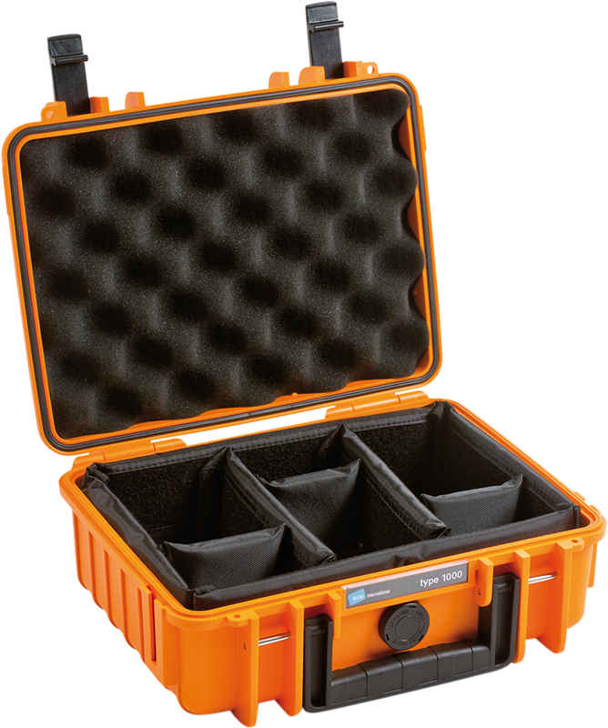 B&W Outdoor Cases Type 1000 Orange (m. avdelare) - 4
