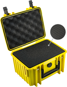 B&W Outdoor Cases Type 2000 Gul (m. skumplast)