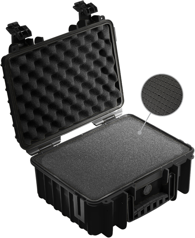 B&W Outdoor Cases Type 3000 Svart (m. skumplast) – för filmskapare