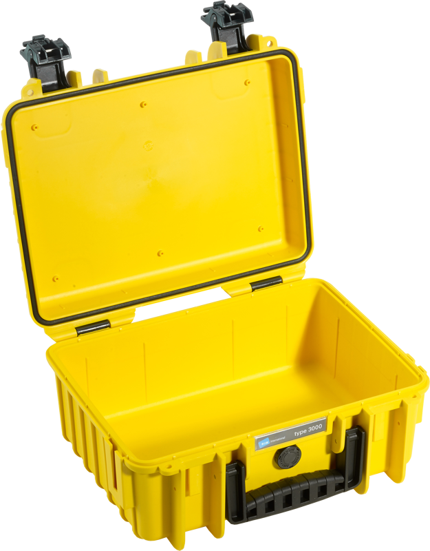 B&W Outdoor Cases Type 3000 Gul (m. avdelare) – för filmskapare - 5