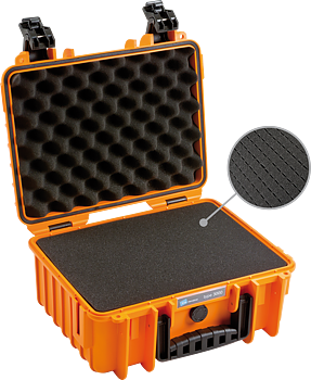 B&W Outdoor Cases Type 3000 Orange (m. skumplast)
