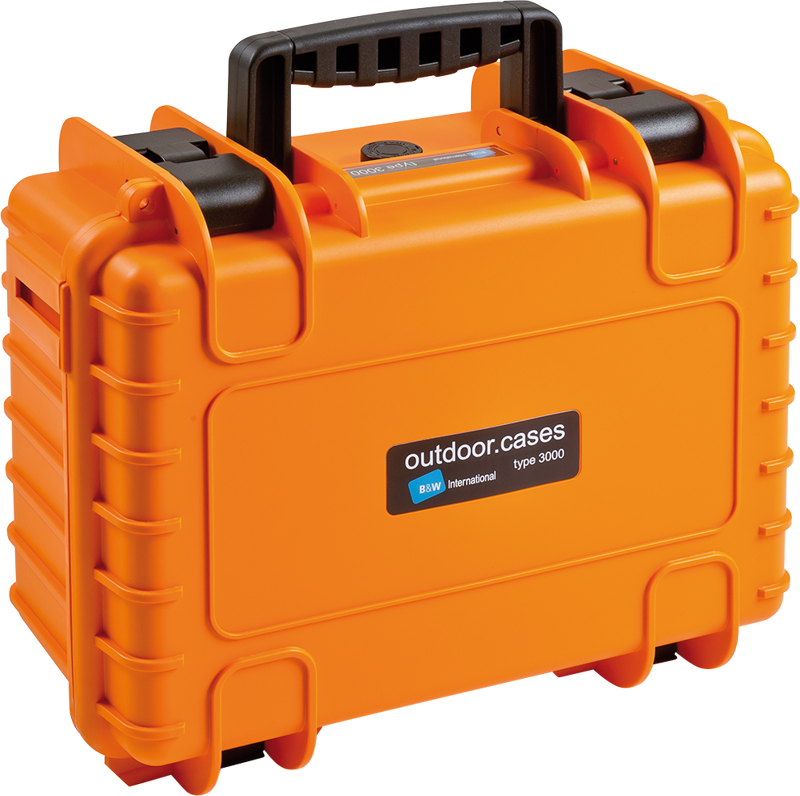 B&W Outdoor Cases Type 3000 Orange (m. avdelare) - 2