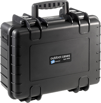 B&W Outdoor Cases Type 4000 Svart (m. avdelare)