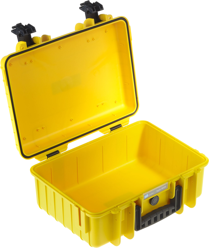 B&W Outdoor Cases Type 4000 Gul (m. skumplast) – för filmskapare - 6