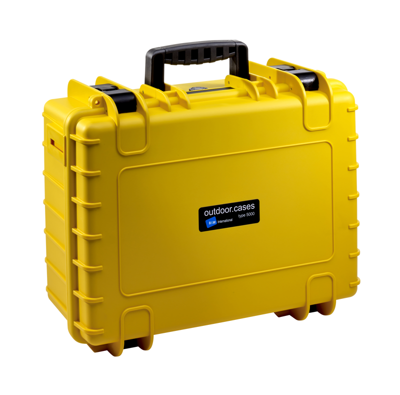 B&W Outdoor Cases Type 5000 Gul (utan inredning) - 4