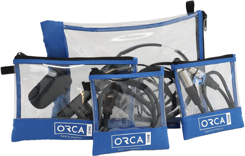 Orca OR-180 Transparent Pouches Set (4 Pouches) – för filmskapare