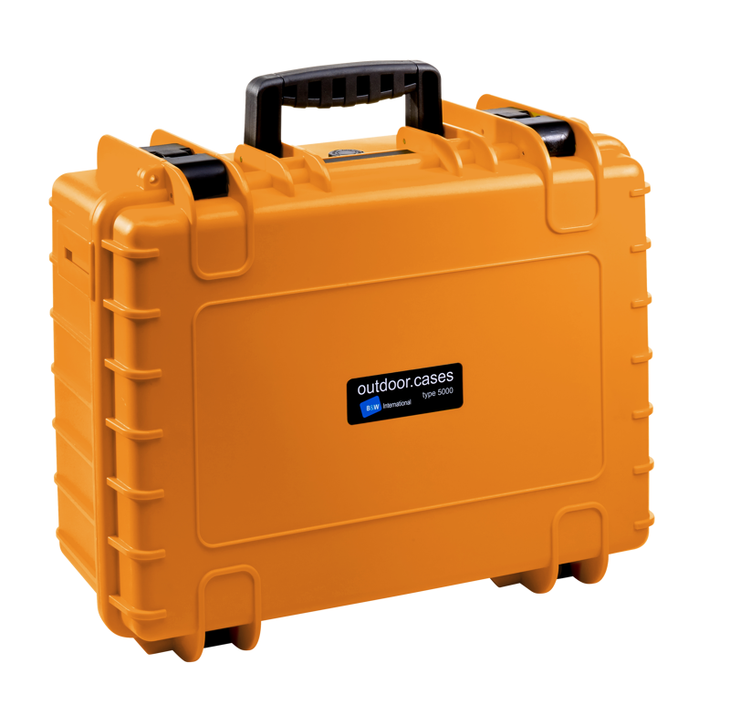 B&W Outdoor Cases Type 5000 Orange (utan inredning - 4