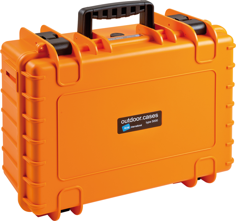 B&W Outdoor Cases Type 5000 Orange (utan inredning - 2