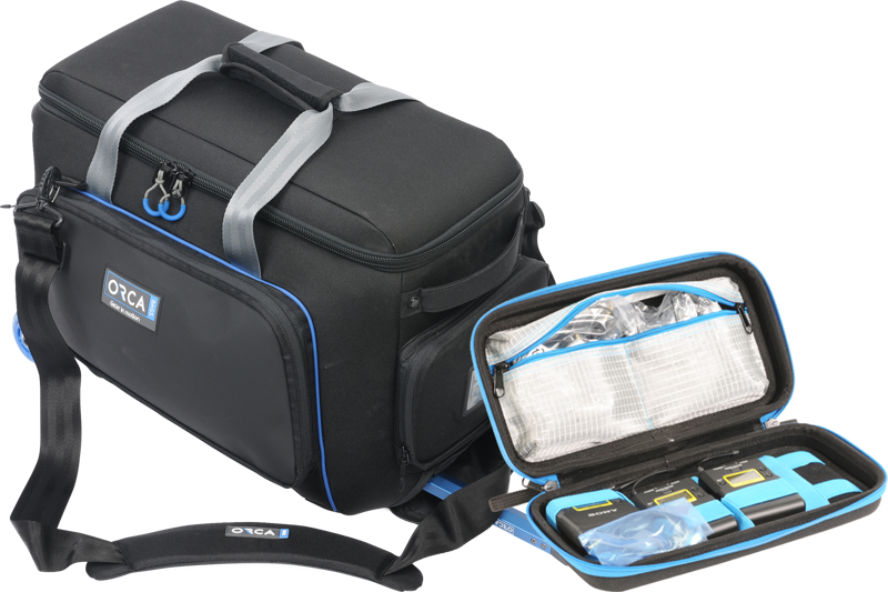 Orca OR-510 Classic Shoulder Bag Medium w Built-in Trolley // Kit with freeOR-655 Hardshell Acc Bag – för filmskapare