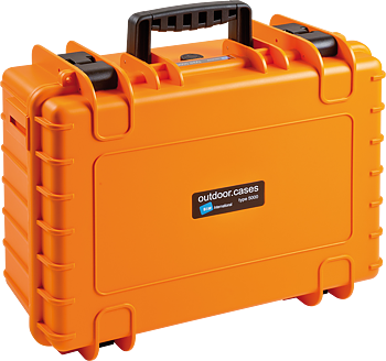 B&W Outdoor Cases Type 5000 Orange (m. skumplast)