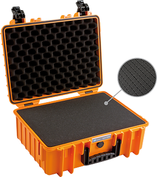 B&W Outdoor Cases Type 5000 Orange (m. skumplast)