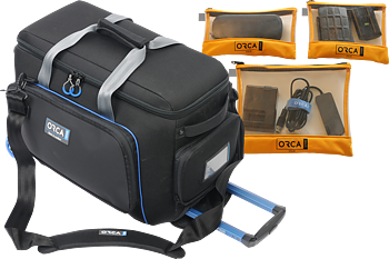 Orca OR-510 Classic Shoulder Bag Medium w Built-in Trolley // Kit with free OR-599 pouch kit