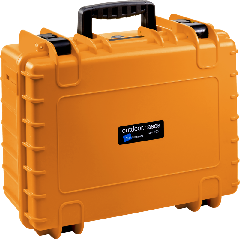 B&W Outdoor Cases Type 5000 Orange (m. avdelare) - 6