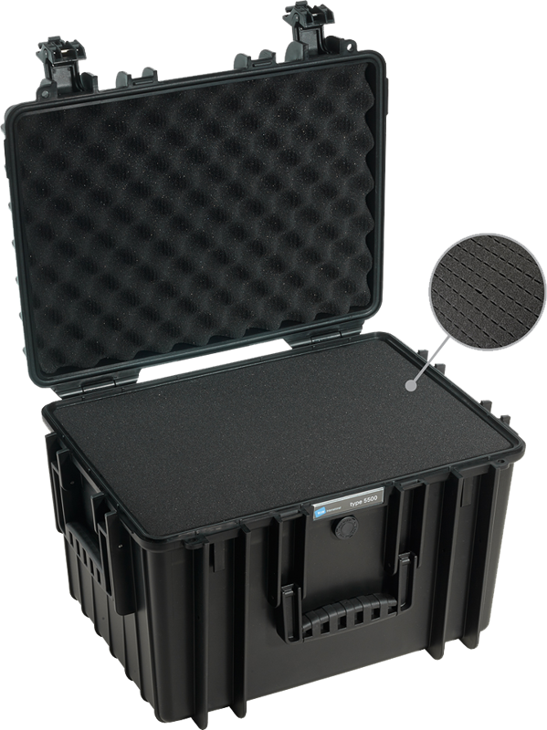 B&W Outdoor Cases Type 5500 Svart (m. skumplast) – för filmskapare - 5