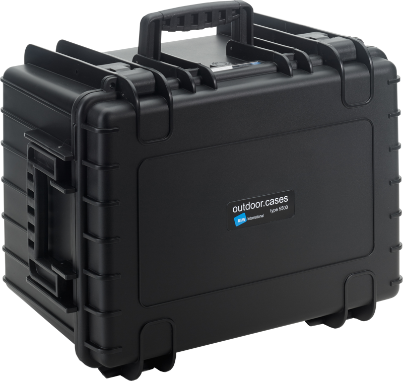 B&W Outdoor Cases Type 5500 Svart (m. avdelare) - 2