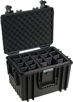 B&W Outdoor Cases Type 5500 Svart (m. avdelare)