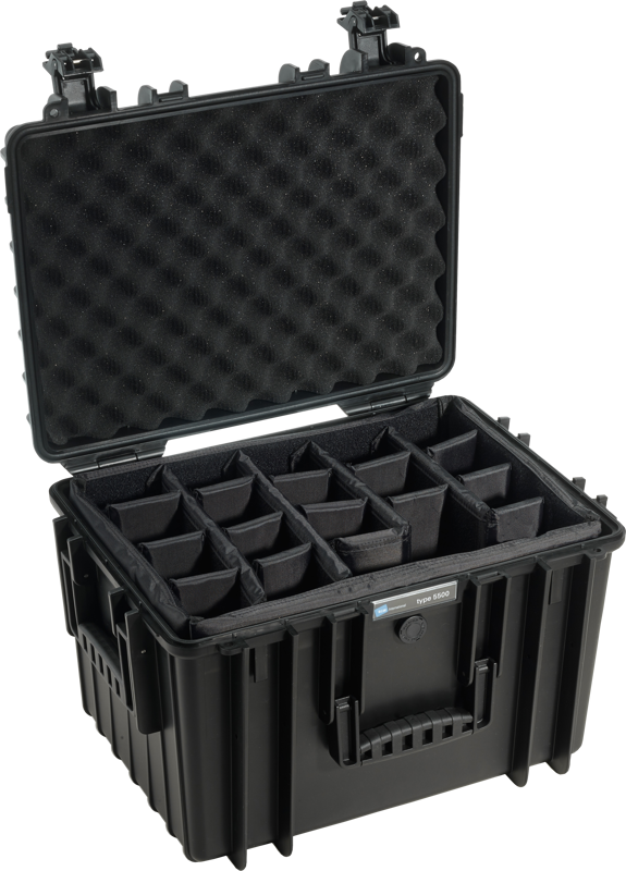 B&W Outdoor Cases Type 5500 Svart (m. avdelare) - 4