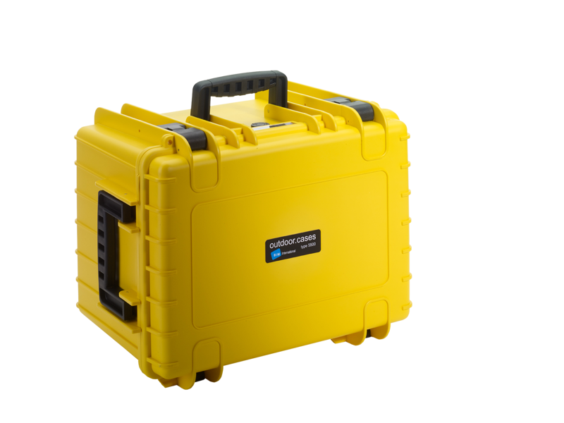 B&W Outdoor Cases Type 5500 Gul (utan inredning) – för filmskapare - 4