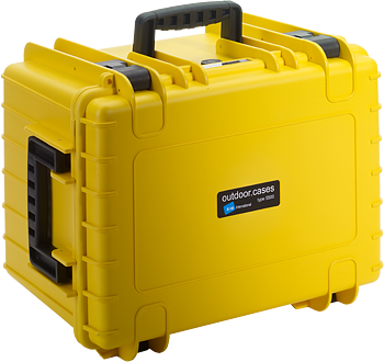 B&W Outdoor Cases Type 5500 Gul (m. skumplast)