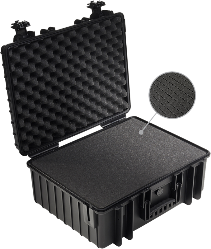 B&W Outdoor Cases Type 6000 Svart (m. skumplast) – för filmskapare - 5