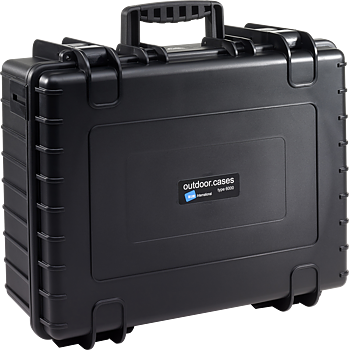 B&W Outdoor Cases Type 6000 Svart (m. avdelare)