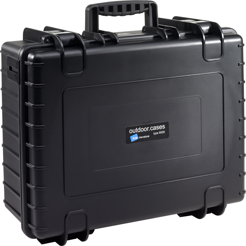 B&W Outdoor Cases Type 6000 Svart (m. avdelare) - 6