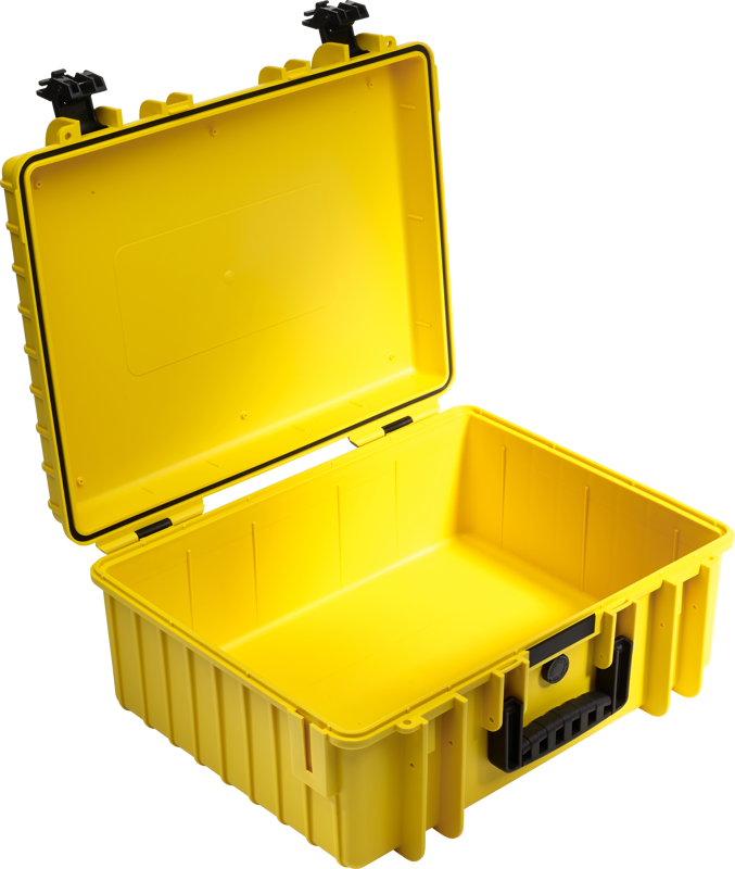 B&W Outdoor Cases Type 6000 Gul (m. avdelare) - 4