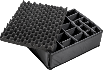 B&W Outdoor Cases Type 6000 Gul (m. avdelare)