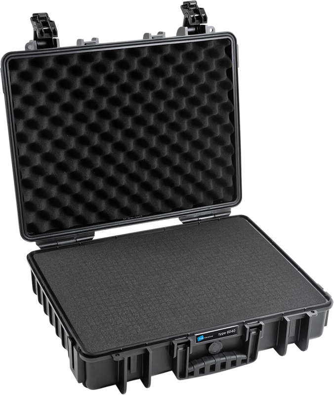 B&W Outdoor Cases Type 6040 Svart (m. skumplast) - 8