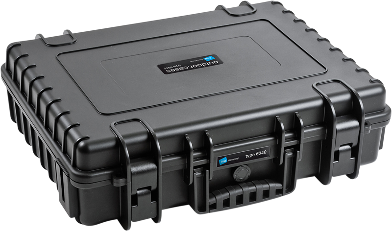 B&W Outdoor Cases Type 6040 Svart (m. skumplast) - 6