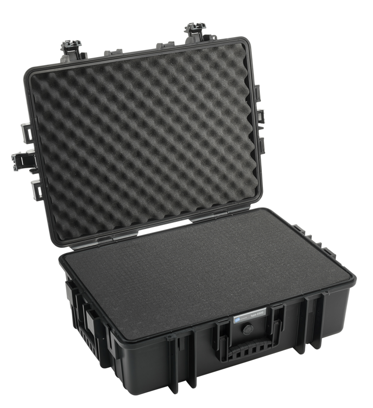 B&W Outdoor Cases Type 6500 Svart (m. skumplast) - 6