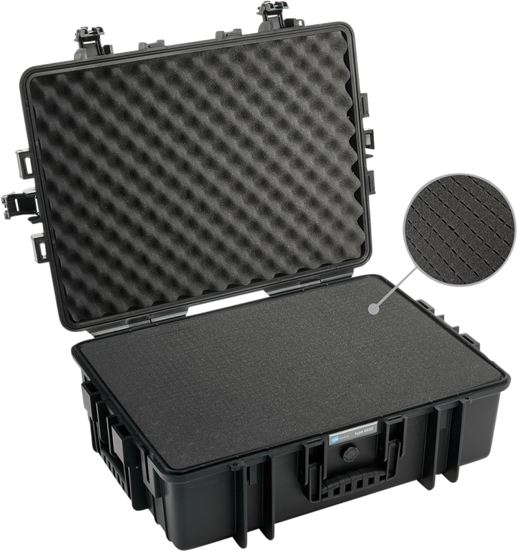 B&W Outdoor Cases Type 6500 Svart (m. skumplast) - 5
