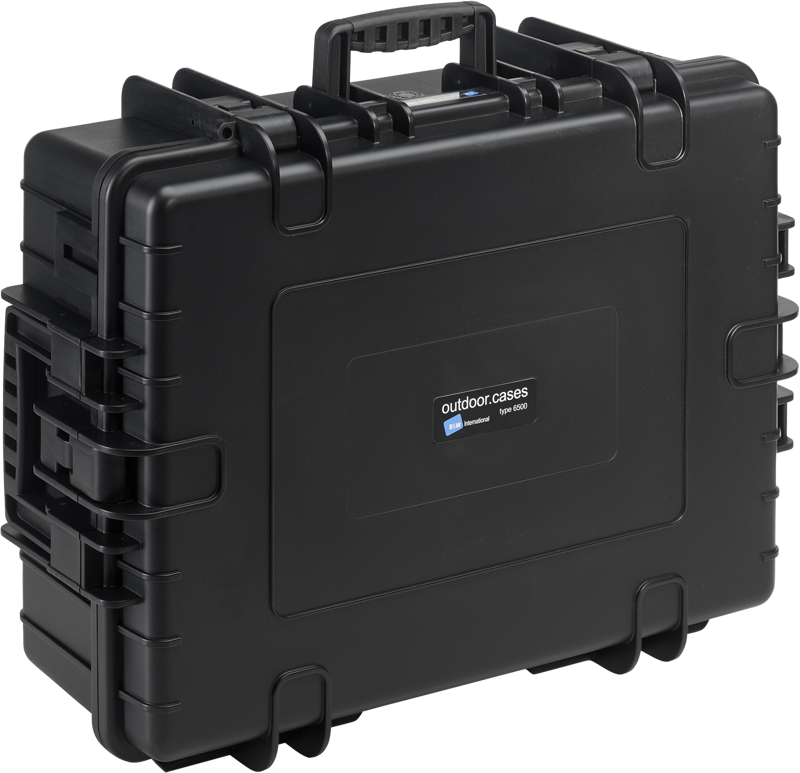 B&W Outdoor Cases Type 6500 Svart (m. avdelare) - 6