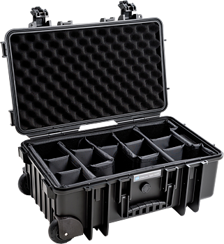B&W Outdoor Cases Type 6600 Svart (m. avdelare)