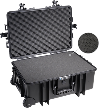 B&W Outdoor Cases Type 6700 Svart (m. skumplast)