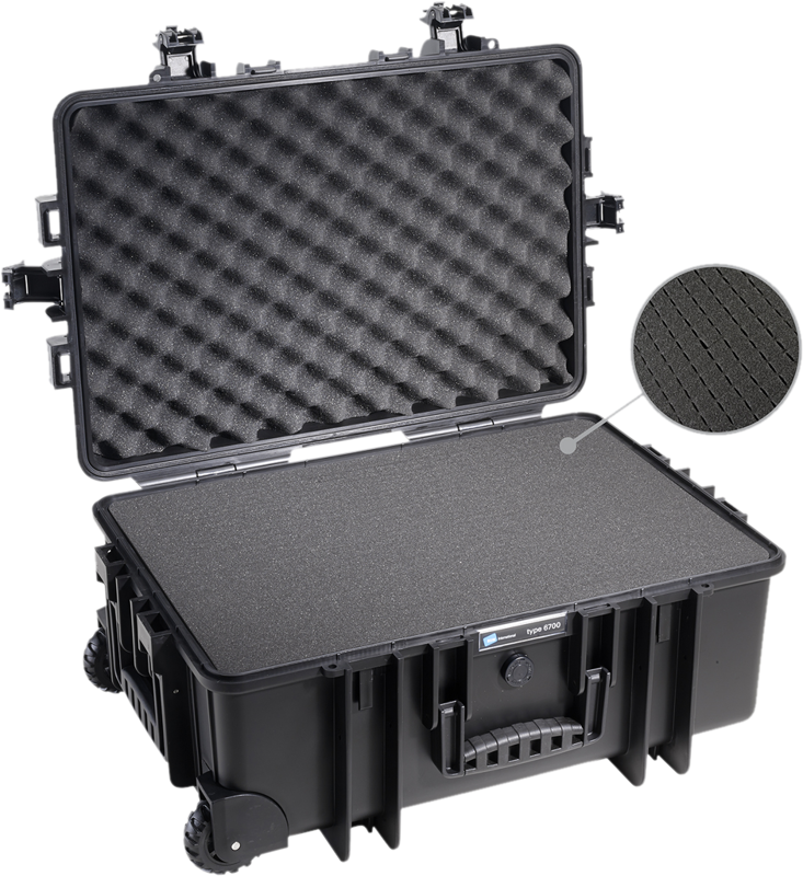 B&W Outdoor Cases Type 6700 Svart (m. skumplast) – för filmskapare - 4