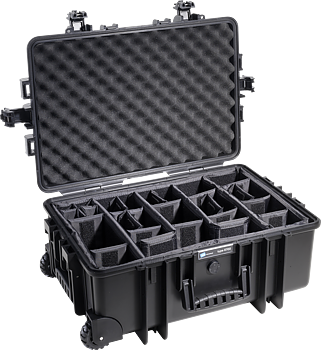 B&W Outdoor Cases Type 6700 Svart (m. avdelare)