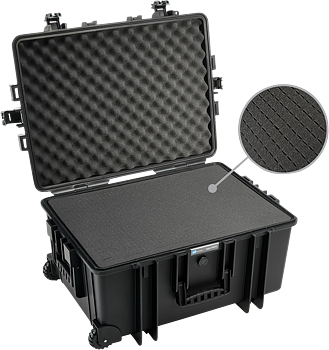 B&W Outdoor Cases Type 6800 Svart (m. skumplast)