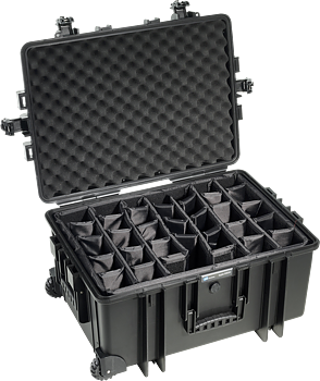 B&W Outdoor Cases Type 6800 Svart (m. avdelare)