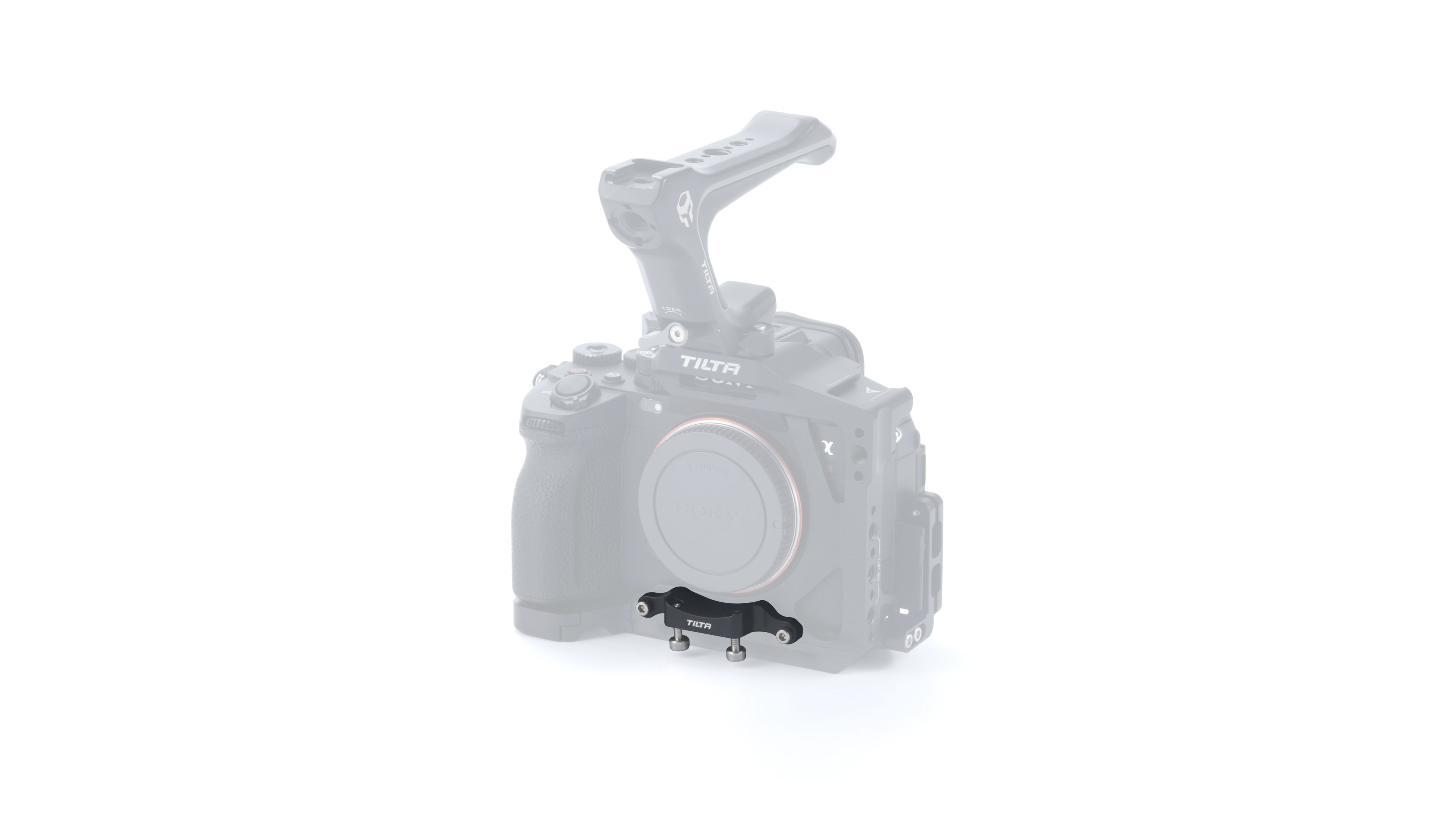 Tilta EF to E Mount Lens Adapter Support for Sony a7R V Half Cage - Titanium Gray - 7