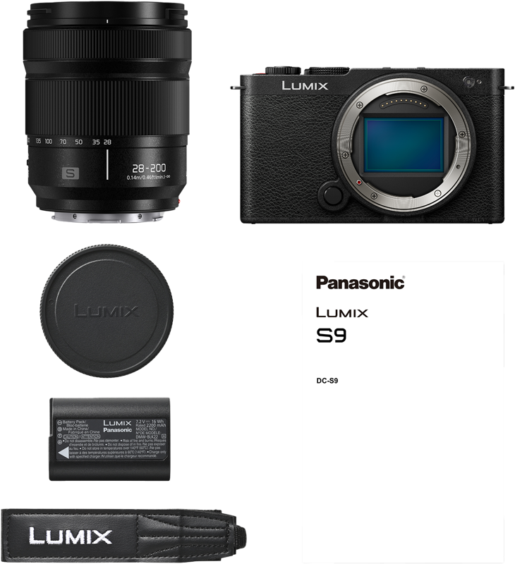 Panasonic Lumix S9 Jet Black 28-200 F/4.0-7.1 - 4