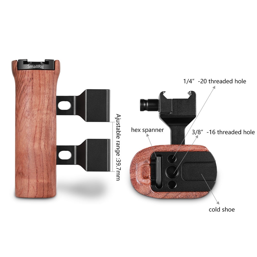 SmallRig Wooden NATO Side Handle 2187 - 4
