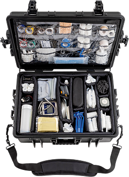 B&W Outdoor Cases BW Outdoor Cases Type 6500 for Medical Emergency Kit, black