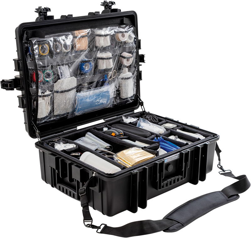 B&W Outdoor Cases BW Outdoor Cases Type 6500 for Medical Emergency Kit, black - 12