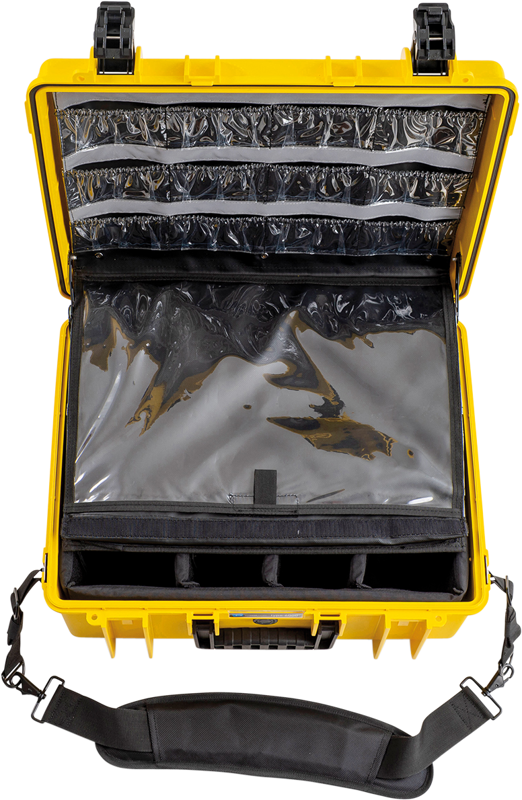B&W Outdoor Cases BW Outdoor Cases Type 6000 for Medical Emergency Kit, yellow - 11