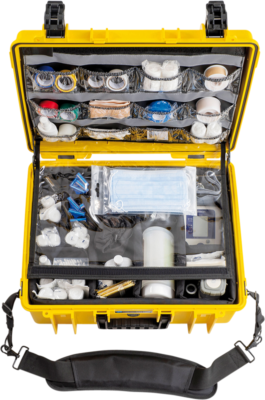 B&W Outdoor Cases BW Outdoor Cases Type 6000 for Medical Emergency Kit, yellow - 8