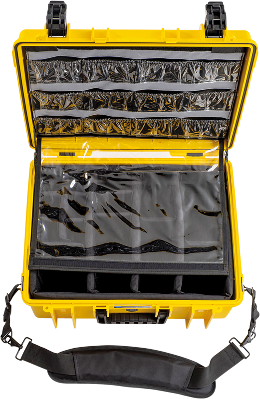 B&W Outdoor Cases BW Outdoor Cases Type 6000 for Medical Emergency Kit, yellow - 9