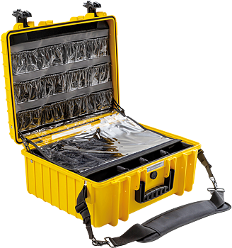 B&W Outdoor Cases BW Outdoor Cases Type 6000 for Medical Emergency Kit, yellow