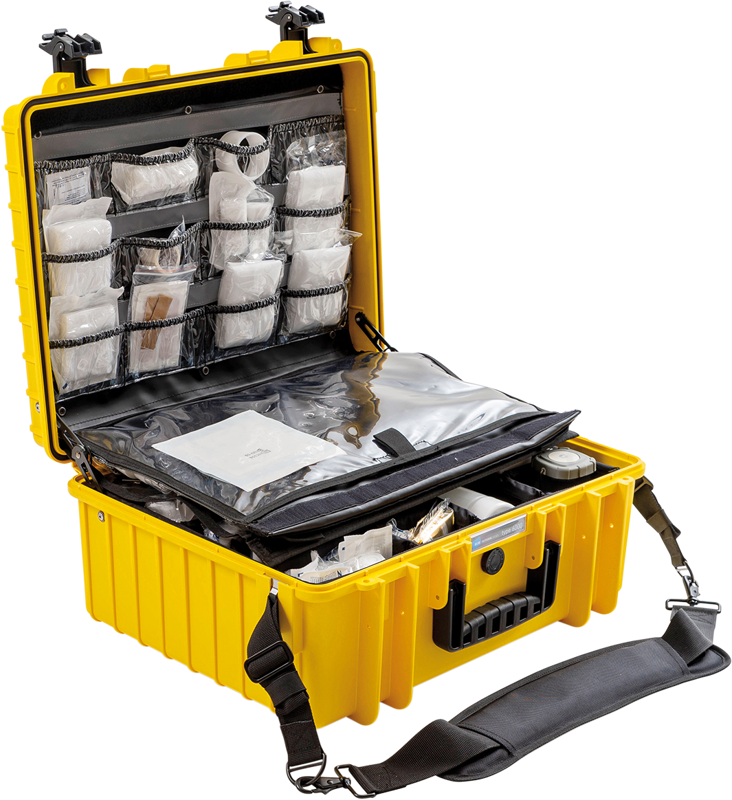 B&W Outdoor Cases BW Outdoor Cases Type 6000 for Medical Emergency Kit, yellow - 3
